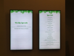 Club menu boards