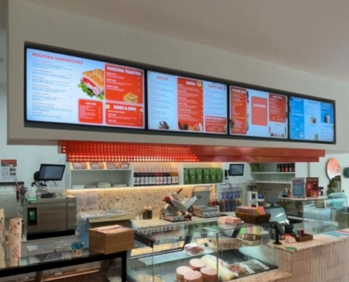 Wall menu board mount
