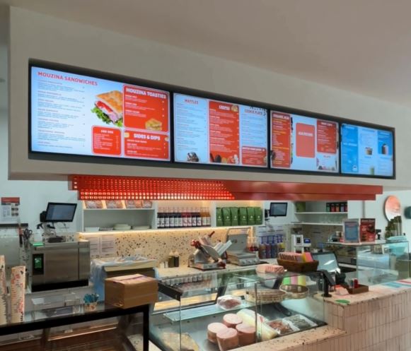 Wall menu board mount